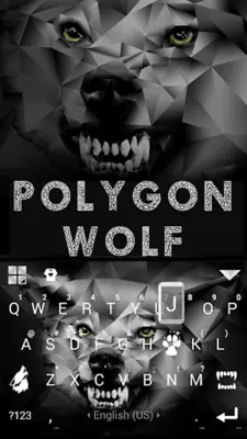 Polygon Wolf Keyboard Theme android App screenshot 1