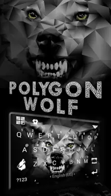 Polygon Wolf Keyboard Theme android App screenshot 2